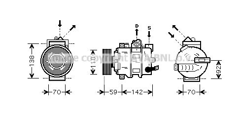 AVA QUALITY COOLING Kompressor,kliimaseade AIK349